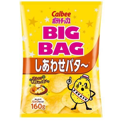 カルビー ポテトチップス ビッグバッグ しあわせバタ～ 160g×12個