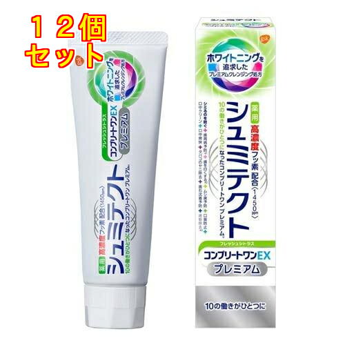 薬用シュミテクト コンプリートワンEX プレミアム フレッシュシトラス 90g×12個