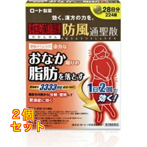 【第2類医薬品】和漢箋 防風通聖散錠 224錠【セルフメディケーション税制対象】×2個