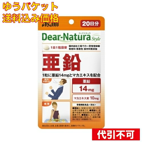 【ゆうパケット送料込み】亜鉛　20日