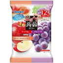 ぷるんと蒟蒻ゼリーパウチ アップル+グレープ