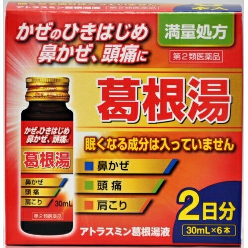 【第2類医薬品】　アトラスミン葛根湯液　2日分　498733676602130mL×6本のサムネイル
