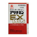 この商品は医薬品です、同梱されている添付文書を必ずお読みください。※商品リニューアル等によりパッケージ及び容量は変更となる場合があります。ご了承ください。 医薬品の使用期限 医薬品に関しては特別な表記の無い限り、1年以上の使用期限のものを販売しております。1年以内のものに関しては使用期限を記載します。 名称 【第3類医薬品】　アリナミンEX　プラス　 内容量 120錠 商品説明 ●吸収にすぐれたビタミンB1誘導体フルスルチアミン、ビタミンB6、ビタミンB12を配合し、「目の疲れ」「肩こり」「腰の痛み」などのツライ症状にすぐれた効果をあらわします。●補酵素（コエンザイムA）となってエネルギーの産生に重要な働きをするパントテン酸カルシウム、体のすみずみの血液循環を改善するビタミンEを配合しています。●服用しやすい黄色の糖衣錠です。 効能 1．次の症状の緩和眼疲労、筋肉痛・関節痛（肩こり、腰痛、五十肩など）、経痛、手足のしびれ2．次の場合のビタミンB1B6B12の補給肉体疲労時、病中病後の体力低下時、妊娠・授乳期「ただし、上記1の症状について、1ヵ月ほど使用しても改善がみられない場合は、医師または薬剤師に相談すること。」 用法・用量 次の量を、食後すぐに水またはお湯で、かまずに服用すること。15歳以上・・・1回量2～3錠、1日服用回数1回15歳未満・・・服用しないこと 成分 3錠（1日最大服用量）中フルスルチアミン（ビタミンB1誘導体）として・・・100mg（フルスルチアミン塩酸塩・・・109．16mg）ピリドキシン塩酸塩（ビタミンB6）・・・100mgシアノコバラミン（ビタミンB12）・・・1500μgトコフェロールコハク酸エステルカルシウム（ビタミンEコハク酸エステルカルシウム）・・・103．58mg（dl－α－トコフェロールコハク酸エステルとして・・・100mg）パントテン酸カルシウム・・・30mgガンマ－オリザノール・・・10mg添加物：乳酸カルシウム水和物、無水ケイ酸、ヒドロキシプロピルセルロース、ステアリン酸Mg、セルロース、ヒプロメロース、エリスリトール、ビタミンB2、酸化チタン、アラビアゴム、炭酸Ca、タルク、白糖 使用上の注意 相談すること1．次の人は服用前に医師、薬剤師または登録販売者に相談すること（1）医師の治療を受けている人。（2）薬などによりアレルギー症状を起こしたことがある人。2．服用後、次の症状があらわれた場合は副作用の可能性があるので、直ちに服用を中止し、この文書を持って医師、薬剤師または登録販売者に相談すること関係部位：症状皮膚：発疹・発赤、かゆみ消化器：吐き気・嘔吐、口内炎、胃部不快感3．服用後、次の症状があらわれることがあるので、このような症状の持続または増強が見られた場合には、服用を中止し、この文書を持って医師、薬剤師または登録販売者に相談すること軟便、下痢、便秘4．1ヵ月位服用しても症状がよくならない場合は服用を中止し、この文書を持って医師、薬剤師または登録販売者に相談すること5．服用後、生理が予定より早くきたり、経血量がやや多くなったりすることがある。出血が長く続く場合は、この文書を持って医師、薬剤師または登録販売者に相談すること お問い合わせ先 アリナミン製薬株式会社「お客様相談室」0120－567－087受付時間：9：00～17：00（土・日・祝日を除く） 広告文責　株式会社クスリのアオキ リスク区分&nbsp; 第3類医薬品