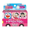 この商品は医薬品です、同梱されている添付文書を必ずお読みください。※商品リニューアル等によりパッケージ及び容量は変更となる場合があります。ご了承ください。 医薬品の使用期限 医薬品に関しては特別な表記の無い限り、1年以上の使用期限のものを販売しております。1年以内のものに関しては使用期限を記載します。 名称 【第2類医薬品】　トラベロップQQ G　ぶどう味　 内容量 8錠 商品説明 ●d-クロルフェニラミンマレイン酸塩とスコポラミン臭化水素酸塩水和物を配合した乗物酔い薬です。●お出かけ前の予防として、また気分が悪くなったときでも水なしですぐに服用できるドロップタイプです。●5歳以上のお子様から大人の方まで服用できます。●乗物酔いの予防には乗車船30分前の服用が効果的です。 効能・効果 乗物酔いによるめまい・吐き気・頭痛の予防及び緩和 用法・用量 乗物酔いの予防には乗車船30分前に、下記の1回量をかみくだくか、又は口中で溶かして服用してください。なお、必要に応じて追加服用する場合には、1回量を4時間以上の間隔をおいて服用してください。11才以上：1回2錠、1日2回を限度とする5～10才：1回1錠、1日2回を限度とする5才未満：服用しないこと 成分・分量 （2錠中）d-クロルフェニラミンマレイン酸塩：1.333mgスコポラミン臭化水素酸塩水和物：0.166mg添加物：還元水アメ、水アメ、グリセリン脂肪酸エステル、白糖、アセスルファムK、塩化Na、DL-リンゴ酸、D-ソルビトール、香料 使用上の注意 してはいけないこと(守らないと現在の症状が悪化したり、副作用・事故が起こりやすくなります。)1本剤を服用している間は、次のいずれの医薬品も使用しないでください。他の乗物酔い薬、かぜ薬、解熱鎮痛薬、鎮静薬、鎮咳去痰薬、胃腸鎮痛鎮痙薬、抗ヒスタミン剤を含有する内服薬等(鼻炎用内服薬、アレルギー用薬等)2.服用後、乗物又は機械類の運転操作をしないでください(眠気や目のかすみ、異常なまぶしさ等の症状があらわれることがあります)。相談すること1.次の人は服用前に医師、薬剤師又は登録販売者にご相談ください。(1)医師の治療を受けている人(2)妊婦又は妊娠していると思われる人(3)高齢者(4)薬などによりアレルギー症状を起こしたことがある人(5)排尿困難のある人(6)緑内障、心臓病の診断を受けた人2.服用後、次の症状があらわれた場合は副作用の可能性がありますので、直ちに服用を中止し、製品を持って医師、薬剤師又は登録販売者にご相談ください。皮膚：発疹・発赤、かゆみ経系：頭痛泌尿器：排尿困難その他：顔のほてり、異常なまぶしさ※まれに次の重篤な症状が起こることがあります。その場合は直ちに医師の診療を受けてください。再生不良性貧血：青あざ、鼻血、歯ぐきの出血、発熱、皮膚や粘膜が青白くみえる、疲労感、動悸、息切れ、気分が悪くなりくらっとする、血尿等があらわれる。無顆粒球症：突然の高熱、さむけ、のどの痛み等があらわれる。3.服用後、次の症状があらわれることがありますので、このような症状の持続又は増強が見られた場合には、服用を中止し、この製品を持って医師、薬剤師又は登録販売者にご相談ください。口のかわき、便秘、眠気、目のかすみ お問い合わせ先 株式会社浅田飴　お客様相談室03-3953-4044東京東村山市久米川町5－29－7 広告文責　株式会社クスリのアオキ リスク区分&nbsp; 第2類医薬品