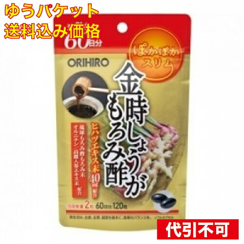 【ゆうパケット送料込み】金時しょうがもろみ酢カプセル徳用120粒 【ゆうパケット送料込み】金時しょうがもろみ酢カプセル徳用120粒
