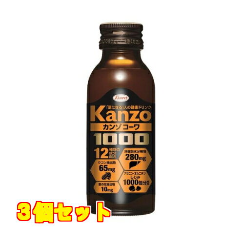 カンゾコーワドリンク1000 100ml×3個