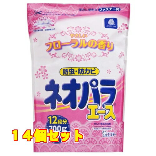 エステー ネオパラエース 引き出し・衣装ケース用 やさしいフローラルの香り 700g×14個