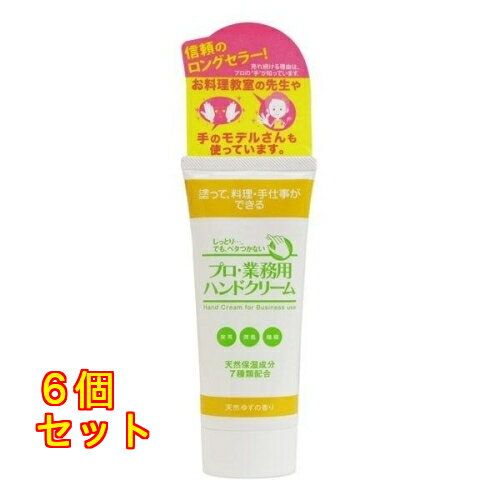 プロ・業務用ハンドクリーム 天然ゆずの香り 60g×6個