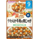 12個セット※商品リニューアル等によりパッケージ及び容量は変更となる場合があります。ご了承ください。 名称 和光堂 具たっぷりグーグーキッチン やわらか牛肉の肉じゃが 9カ月頃から 内容量 80g 原材料 じゃいがいも（国産）、野菜（にんじん、さやいんげん）、牛肉加工品（牛肉、でん粉、海藻粉末、食塩）、かつお昆布だし、オニオンソテー、しょうゆ（小麦・大豆を含む）、砂糖、チキンブイヨン／増粘剤（加工でん粉）、ピロリン酸鉄アレルギー物質（28品目）：小麦、牛肉、大豆、鶏肉※原材料は変更になることがあります。ご購入、お召し上がりの際はお手元の商品の表示をご確認ください。 賞味期限 基本的には、仕入れ先から納品されたものを出荷しておりますので、特段期限の短いものを出荷することはございません。 発売元、製造元、輸入元又は販売元、消費者相談窓口 お問い合わせ先アサヒグループ食品株式会社電話番号：0120-889-283受付時間：10:00～16:00（土・日・祝日を除く） 原産国 日本 広告文責　株式会社クスリのアオキ