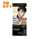 サロンドプロ ワンプッシュメンズカラー(白髪用)7 ナチュラルブラック×6個1剤50g・2剤50g・ボリュームシャンプー10mL