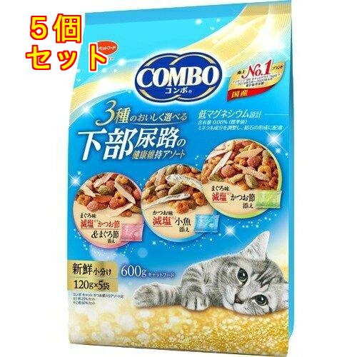 日本ペットフード コンボ キャット 下部尿路の健康維持アソート 600g×5個