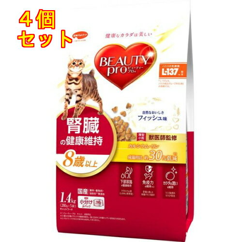 日本ペット ビューティープロ キャット 腎臓の健康維持 8歳以上 1.4kg×4個
ITEMPRICE