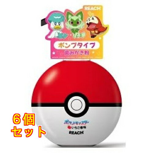 リーチキッズ ポンプ 歯みがき いちご香味 250g×6個