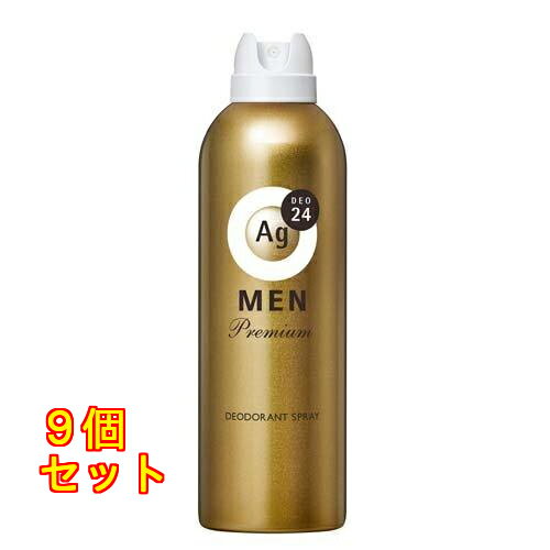 AGデオ24メン メンズデオドラントスプレー プレミアム 無香性 LL 180g×9個