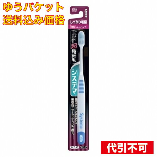 【ゆうパケット送料込み】システマハブラシ しっかり毛腰コンパクト かため※色の指定不可