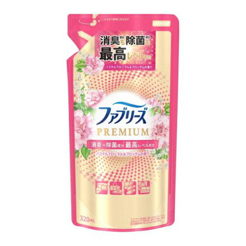 ファブリーズ W除菌+消臭 プレミアム パステルフローラル&ブロッサムの香り つめかえ 320ml×2個