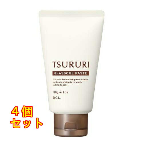 ツルリ 洗顔ペースト ガスール 120g×4個