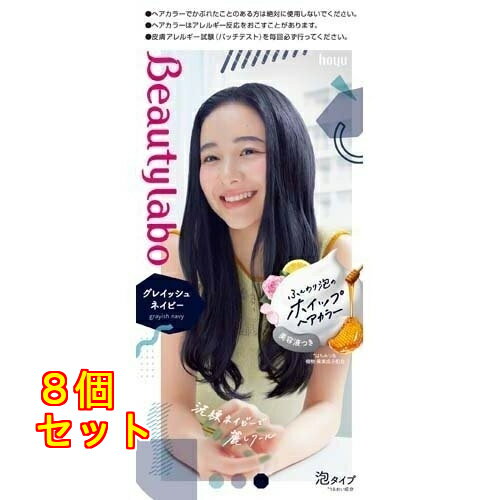 ビューティラボ ホイップヘアカラー グレイッシュネイビー×8個