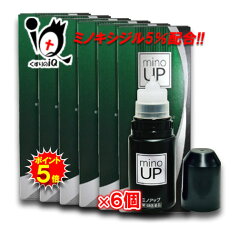 【1日限定ポイント5倍】【第1類医薬品】ミノアップ 60ml × 6個セット【東和薬品】ミノキシジル5％配合 ミノグロウ リザレックも販売中 発毛剤 増毛 発毛促進 抜け毛予防 AGA 髪質 頭皮ケア 塗り薬 増やす 生える 効く おすすめ まとめ買い