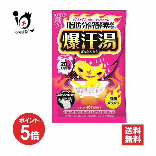 【19日限定ポイント5倍】爆汗湯(ばっかんとう) ソーダスカッシュの香り 60g(1袋)【バイソン】パチパチ..