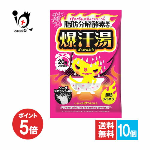 【19日限定ポイント5倍】爆汗湯(ばっかんとう) ソーダスカッシュの香り 60g(1袋)×10個セット【バイソン..