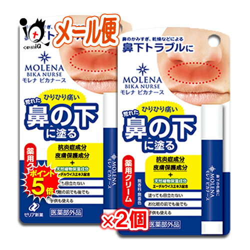 【医薬部外品】モレナ ビカナース 3.5g 2個セット【ゼリア新薬】鼻の下 乾燥 肌あれ 肌荒れ しもやけ ひび あかぎれ にきび ニキビ 剃刀負け カミソリ負け 防ぐ 塗り薬 皮膚 保護 クリーム 無…