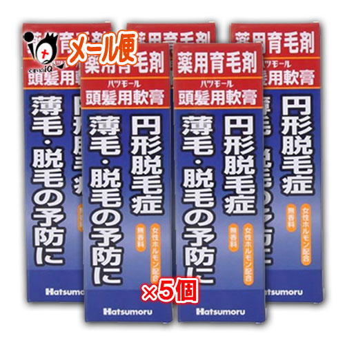 【医薬部外品】ハツモール 頭髪用軟膏 強力ベハールングS 25g × 5個セット 円形脱毛症・薄毛・脱毛の予..