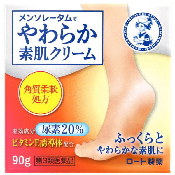 【第3類医薬品】ロート製薬 メンソレータム やわらか素肌クリームU 90g