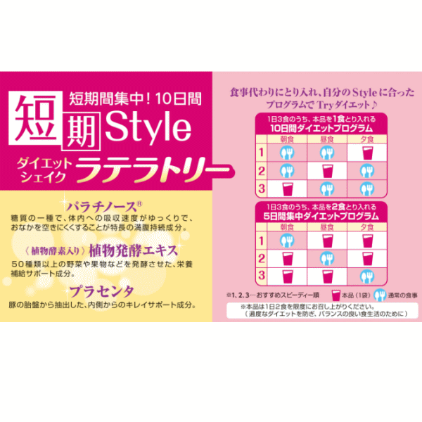 井藤漢方製薬 短期スタイル ダイエットシェイク ラテラトリー 25g×10袋