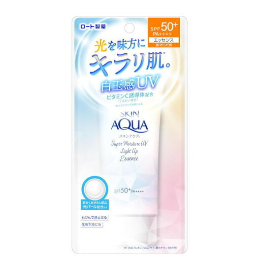ロート製薬 スキンアクア スーパーモイスチャーUV ライトアップエッセンス 日やけ止めエッセンス 70g 顔・からだ用 化粧下地 ロート製薬 スキンアクア スーパーモイスチャーUV ライトアップエッセンス 日やけ止めエッセンス 70g 顔・からだ用 化粧下地