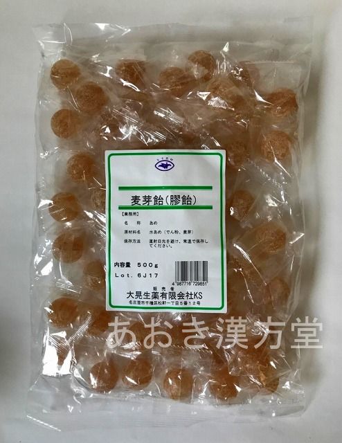 膠飴 生 50個 麦芽飴 大晃生薬 こうい コウイ 500g ダイコー