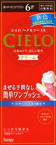 ホーユー シエロ ヘアカラーEX クリーム 【6P 深いダークピュアブラウン】 おしゃれな白髪染め くすりの福太郎