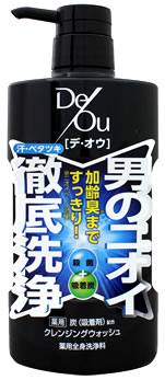 ロート製薬　デ・オウ　DeOu　デオウ　薬用　クレンジングウォッシュ　ポンプタイプ　(520mL)　薬用全身洗浄料　