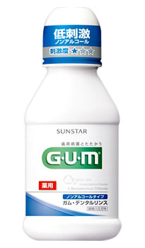 サンスター　GUM　ガム　デンタルリンス　ノンアルコールタイプ　(80mL)　【医薬部外品】　くすりの福太郎