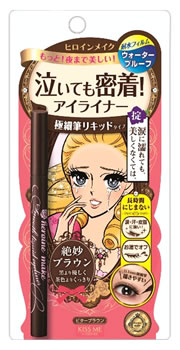 伊勢半　キスミー　ヒロインメイク　スムースリキッドアイライナー　スーパーキープ　02　ビターブラウ..