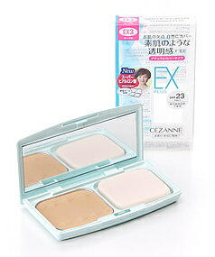 セザンヌ化粧品　UVファンデーション　EXプラス　EX3　オークル　SPF23　PA++　(11g)　パウダーファンデーション