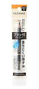 セザンヌ化粧品 ブラシ付アイブロウ 自然な黒 (1個) アイブロウペンシル セザンヌ化粧品 ブラシ付アイブロウ 自然な黒 (1個) アイブロウペンシル