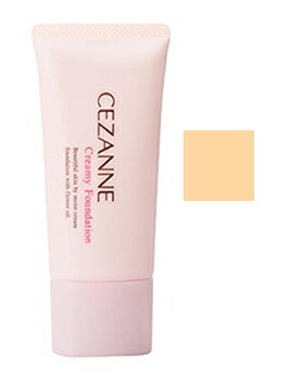 セザンヌ化粧品 クリーミィファンデーション 10 明るいオークル系 SPF29 PA+++ (28g) クリームファンデーション