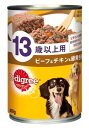 マースジャパン　ペディグリー　缶　13歳以上用　ビーフ＆チキン＆緑黄色野菜　(400g)　ドッグフード