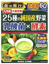 【当日発送】 日本薬健 金の青汁 25種の純国産野菜 乳酸菌×酵素 お徳用 (3.5g×60パック) 大麦若葉 ※軽減税率対象商品
