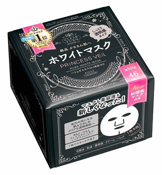 コーセー クリアターン プリンセスヴェール ピュアホワイト マスク (46枚) シートマスク オールインワン
