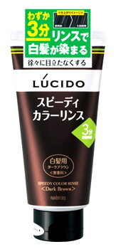 マンダム　LUCIDO　ルシード　スピーディカラーリンス　ダークブラウン　(160g)　白髪染め　男性用