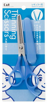 貝印 スキハサミ キャップ付 KQ3047 (1個) 散髪 はさみ 貝印 スキハサミ キャップ付 KQ3047 (1個) 散髪 はさみ