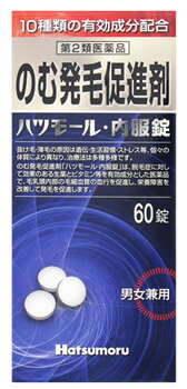 【第2類医薬品】田村治照堂 ハツモール 内服錠 (60錠) のむ発毛促進剤 男女兼用