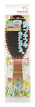 マペペ つやつや天然毛のミックスブラシ (1個) ヘアブラシ クシのサムネイル