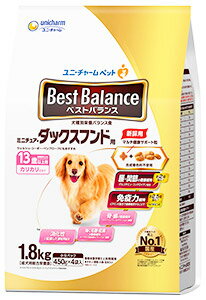 ユニチャーム ベストバランス カリカリ仕立て ミニチュア・ダックスフンド用 13歳以上用 (1.8kg)