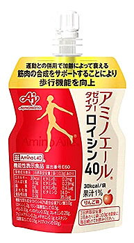 味の素 アミノエール ゼリータイプ ロイシン40 (103g) ゼリー飲料 機能性表示食品　※軽減税率対象商品