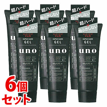 《セット販売》　ファイントゥデイ uno ウーノ スーパーハードジェル (180g)×6個セット スタイリング ヘアジェル