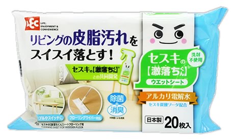 レック　セスキの激落ちくんシート　フローリング用　(20枚入)　アルカリ電解水ウエットシート