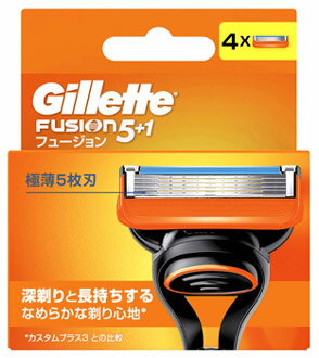 P&G ジレット フュージョン マニュアル 替刃 (4個) 髭剃り カミソリ替刃　【P＆G】